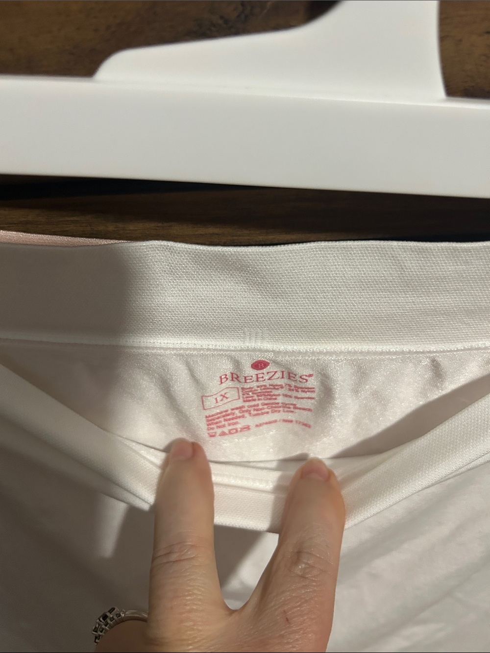Breezies White & Pink Longline slip shorts. Under dresses and skirts. Set of 2 - Picture 5 of 8